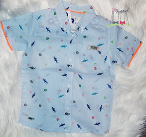 Shark (Doo doo doo ) Button Down Shirt